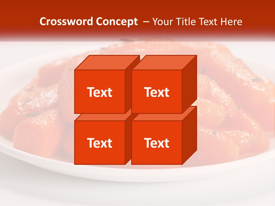A Plate Full Of Carrots With Rosemary On Top PowerPoint Template