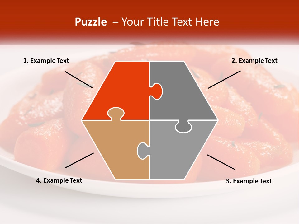 A Plate Full Of Carrots With Rosemary On Top PowerPoint Template