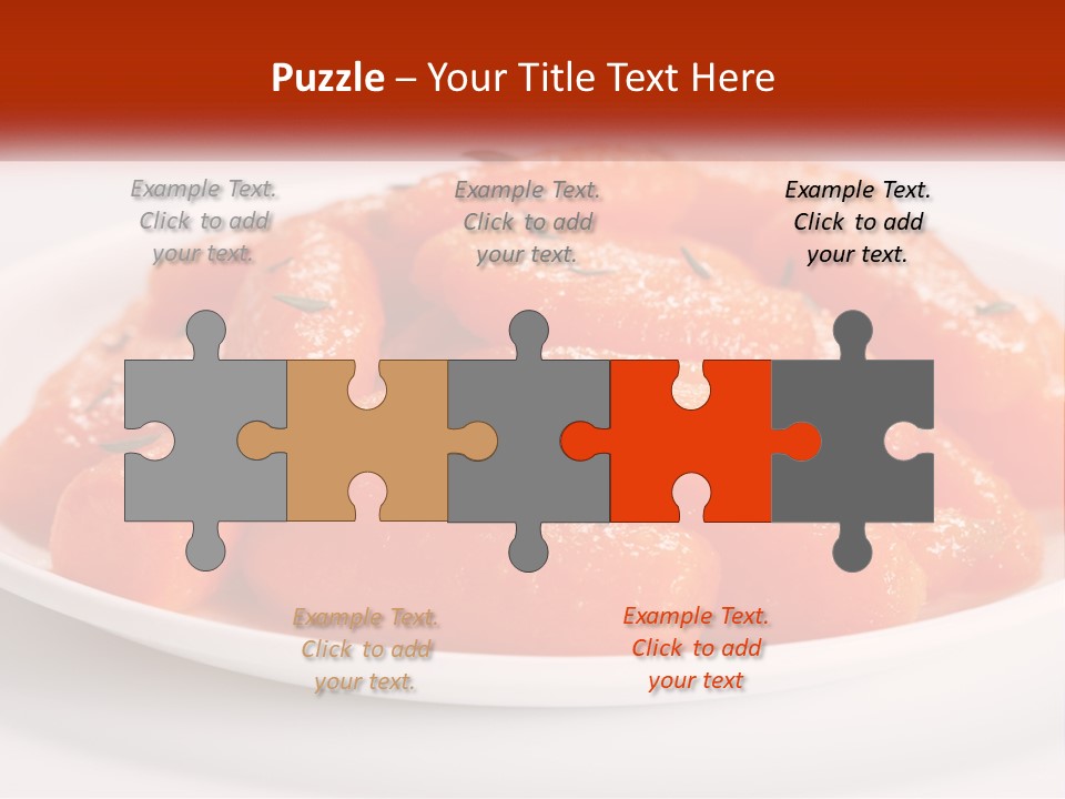 A Plate Full Of Carrots With Rosemary On Top PowerPoint Template