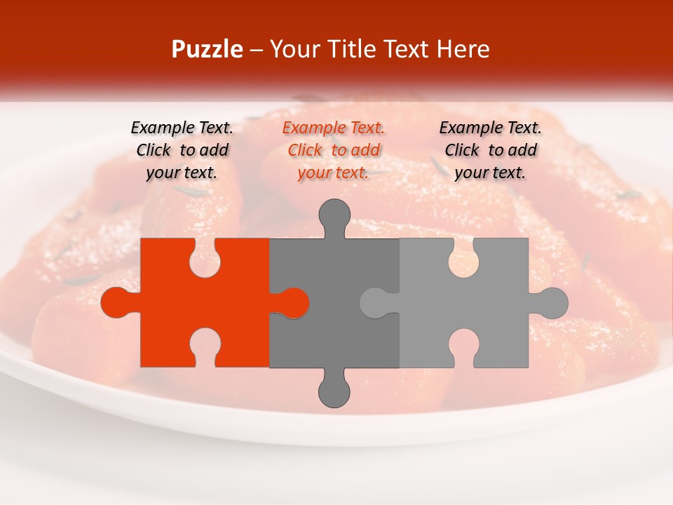 A Plate Full Of Carrots With Rosemary On Top PowerPoint Template