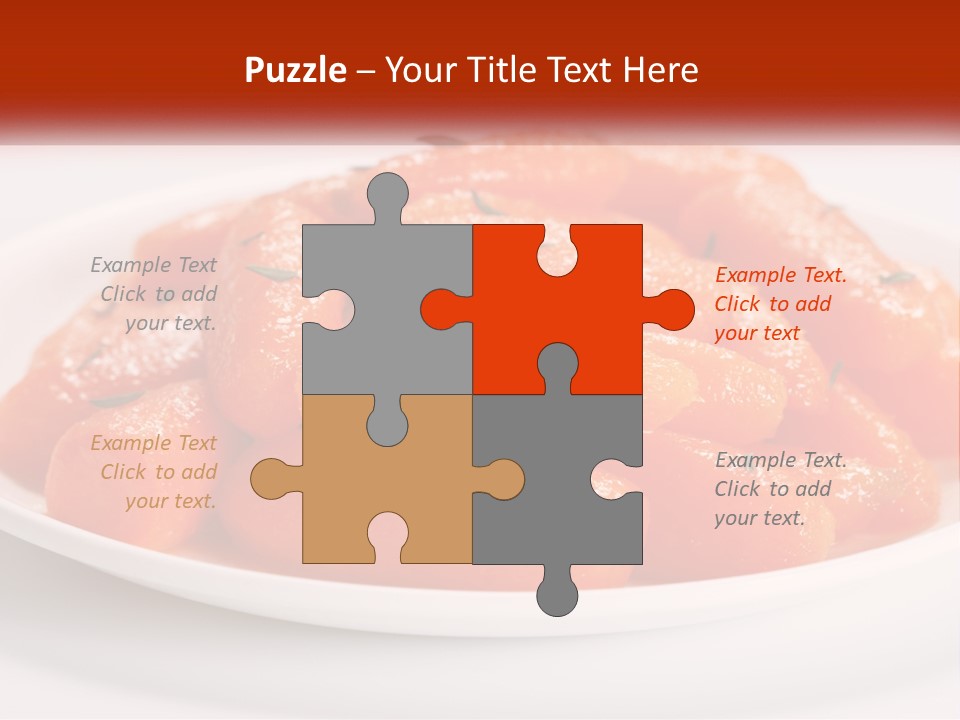 A Plate Full Of Carrots With Rosemary On Top PowerPoint Template