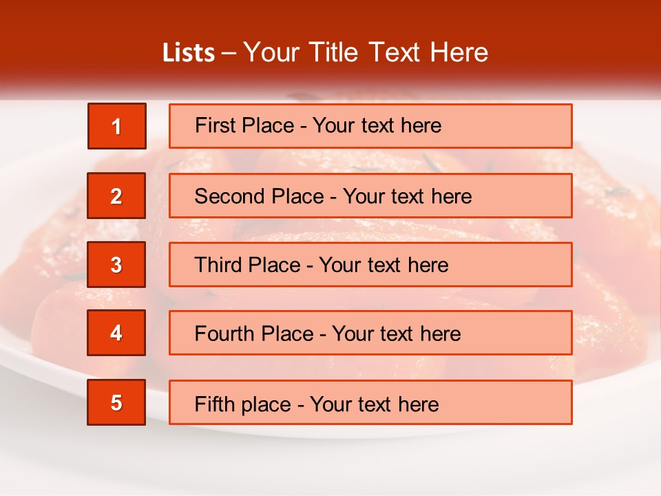 A Plate Full Of Carrots With Rosemary On Top PowerPoint Template