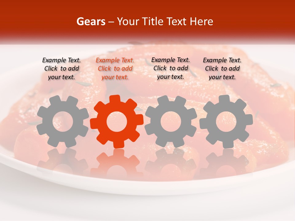 A Plate Full Of Carrots With Rosemary On Top PowerPoint Template