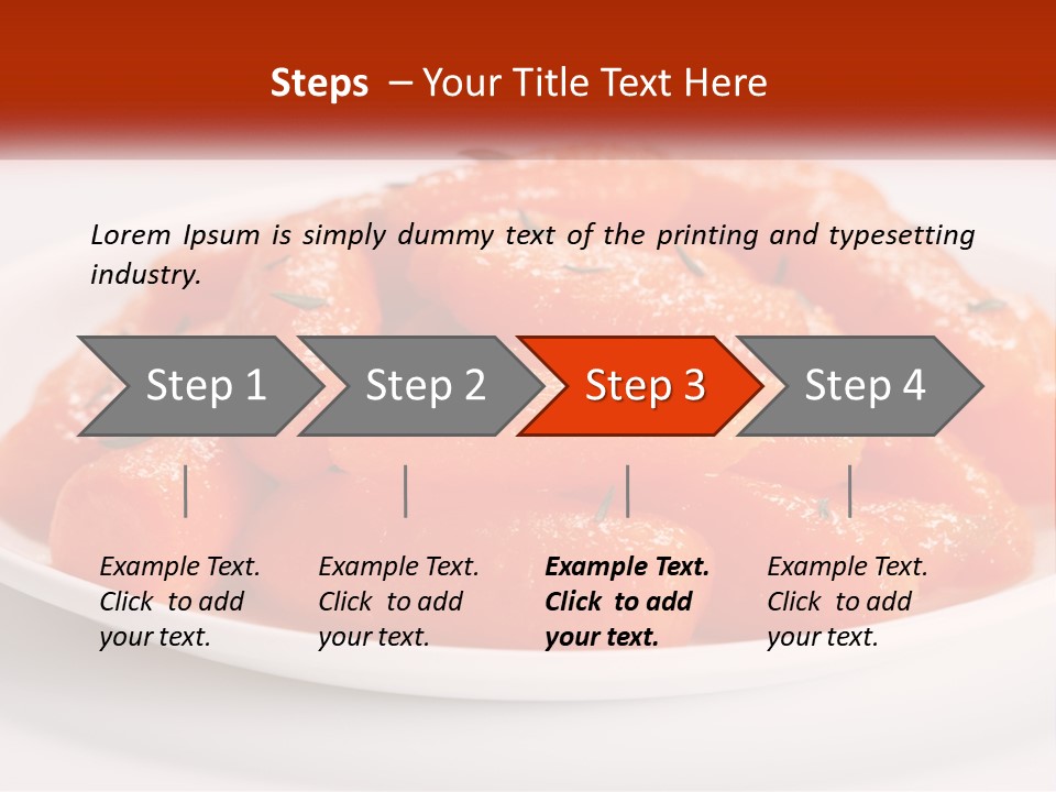 A Plate Full Of Carrots With Rosemary On Top PowerPoint Template