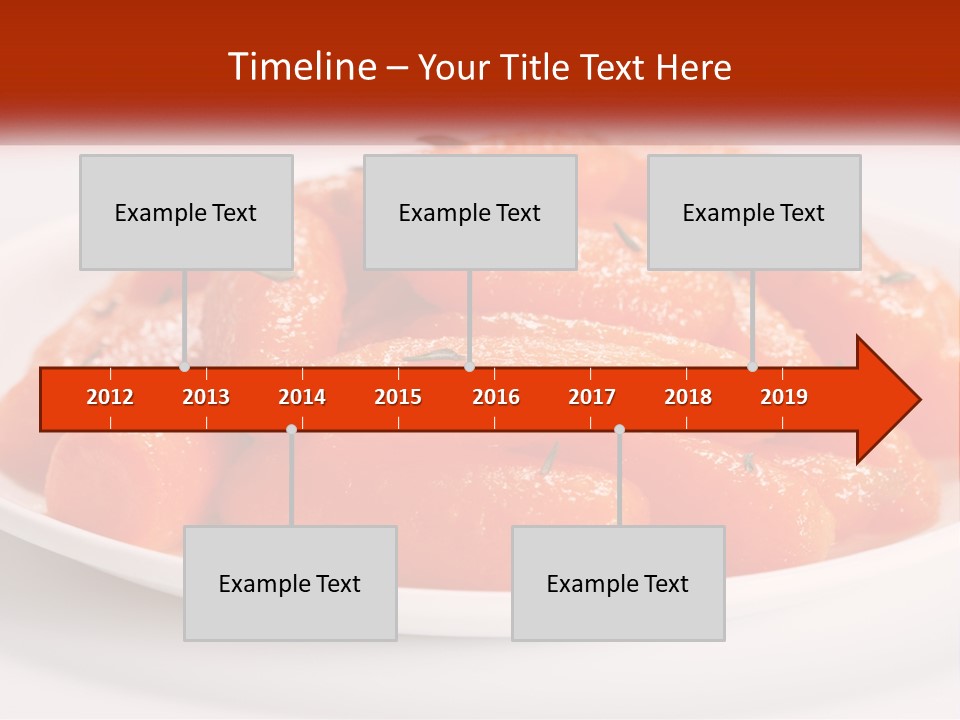 A Plate Full Of Carrots With Rosemary On Top PowerPoint Template