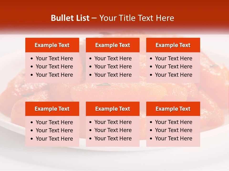 A Plate Full Of Carrots With Rosemary On Top PowerPoint Template