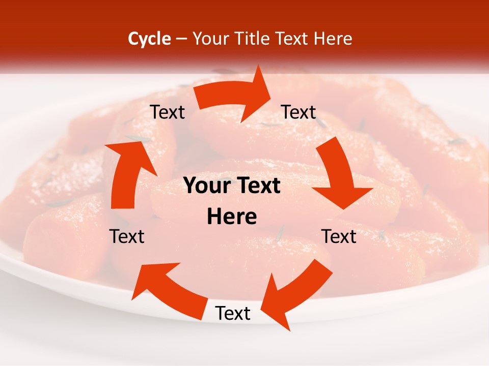A Plate Full Of Carrots With Rosemary On Top PowerPoint Template