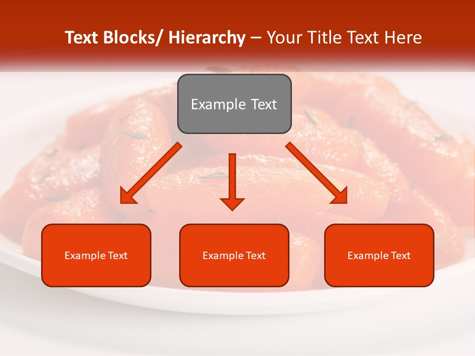 A Plate Full Of Carrots With Rosemary On Top PowerPoint Template