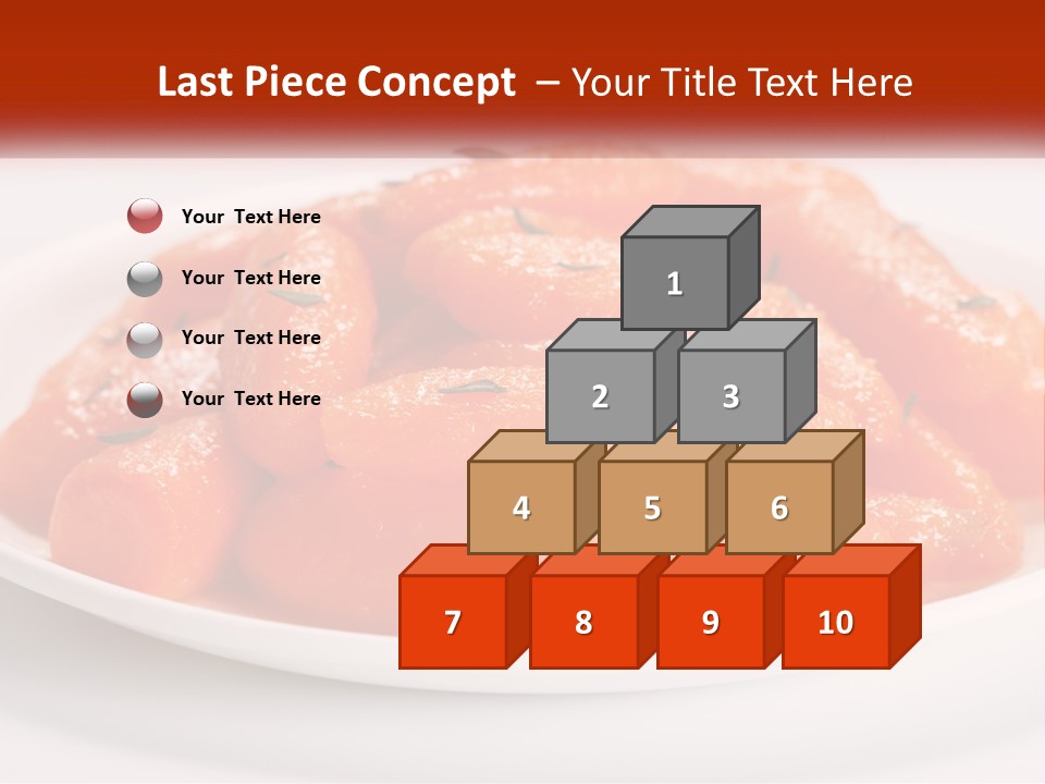 A Plate Full Of Carrots With Rosemary On Top PowerPoint Template