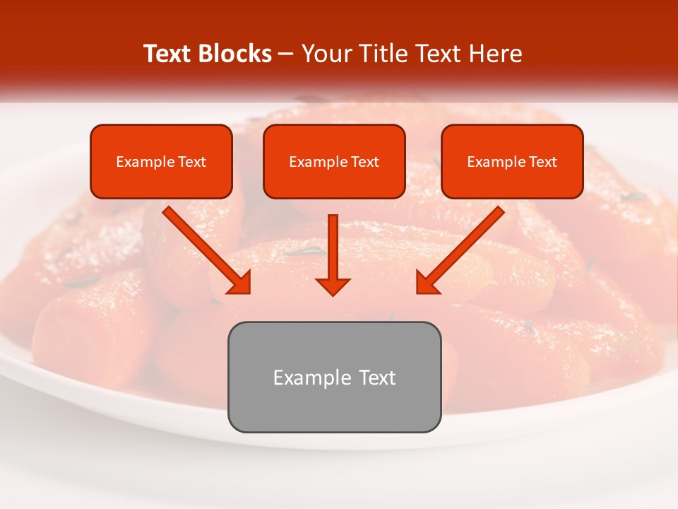 A Plate Full Of Carrots With Rosemary On Top PowerPoint Template