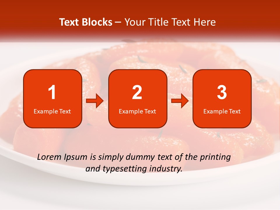 A Plate Full Of Carrots With Rosemary On Top PowerPoint Template