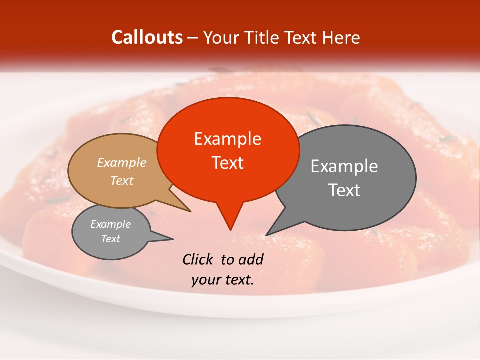 A Plate Full Of Carrots With Rosemary On Top PowerPoint Template