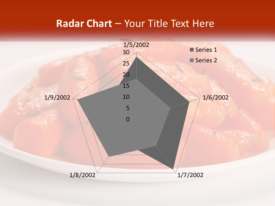 A Plate Full Of Carrots With Rosemary On Top PowerPoint Template