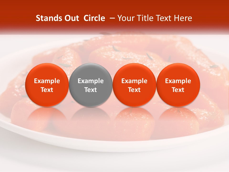 A Plate Full Of Carrots With Rosemary On Top PowerPoint Template