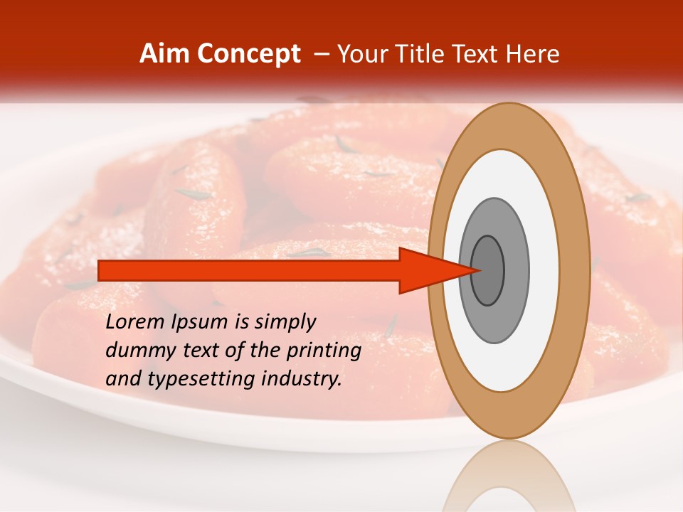A Plate Full Of Carrots With Rosemary On Top PowerPoint Template