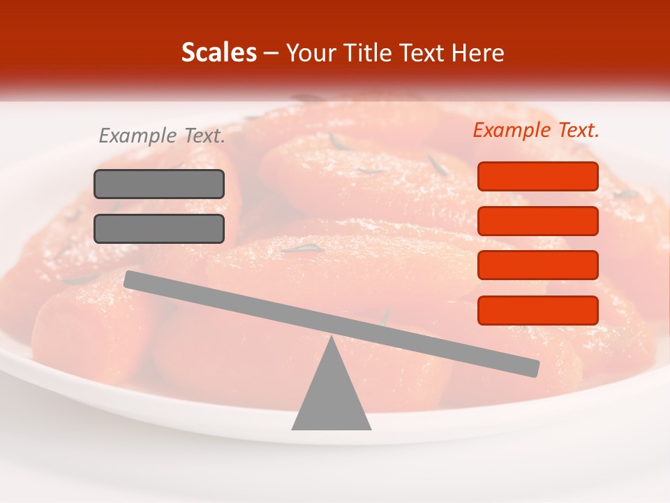 A Plate Full Of Carrots With Rosemary On Top PowerPoint Template