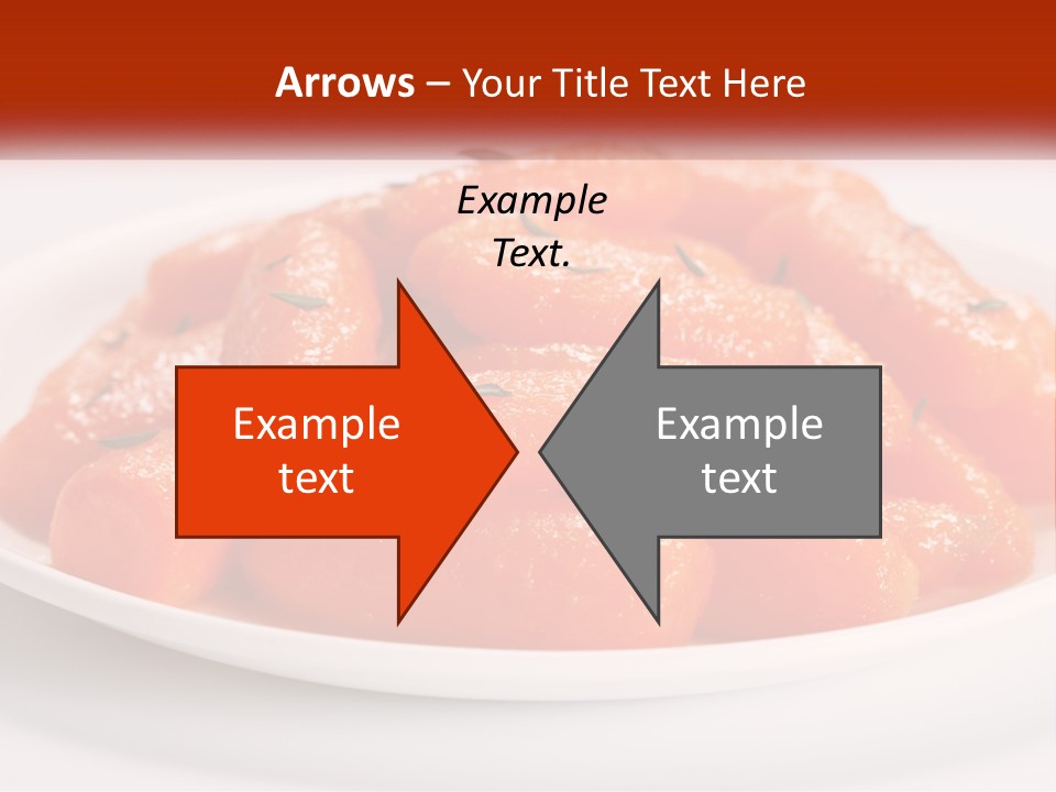 A Plate Full Of Carrots With Rosemary On Top PowerPoint Template