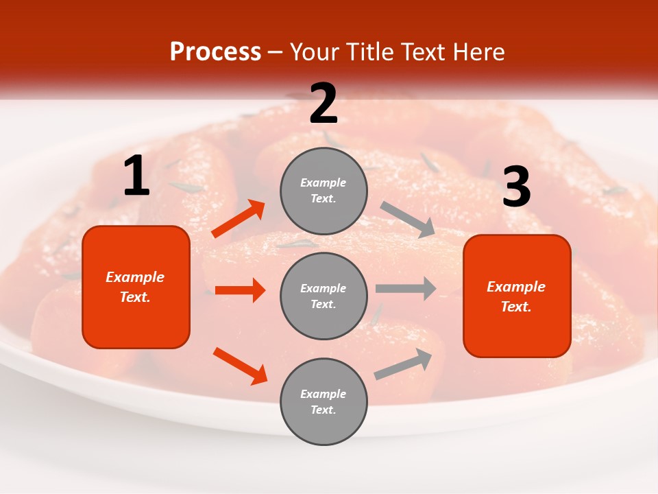 A Plate Full Of Carrots With Rosemary On Top PowerPoint Template