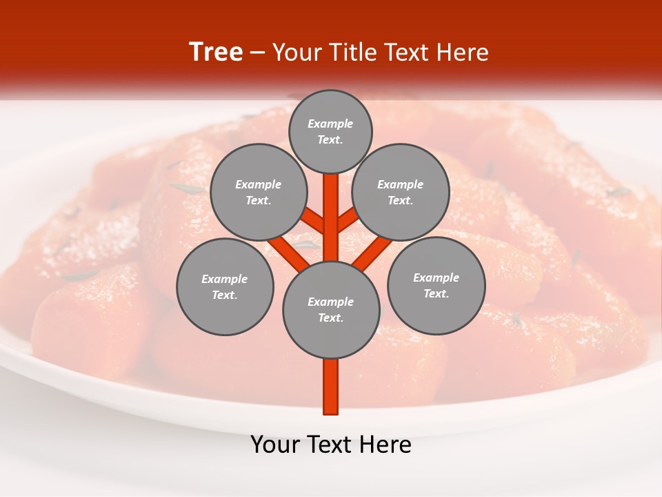 A Plate Full Of Carrots With Rosemary On Top PowerPoint Template