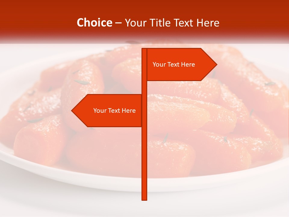 A Plate Full Of Carrots With Rosemary On Top PowerPoint Template