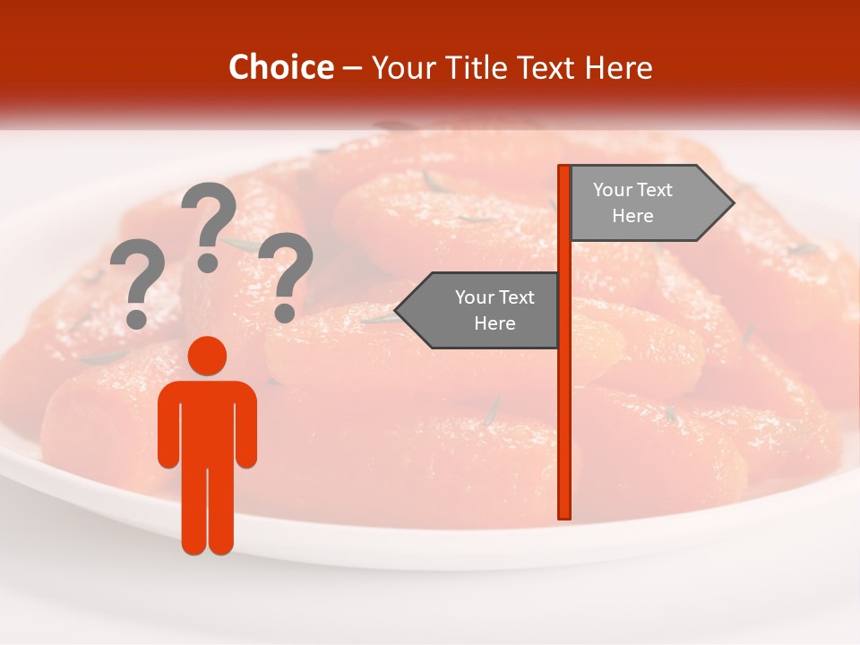 A Plate Full Of Carrots With Rosemary On Top PowerPoint Template