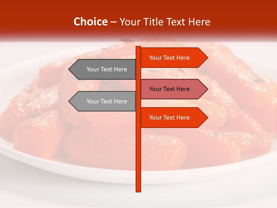 A Plate Full Of Carrots With Rosemary On Top PowerPoint Template