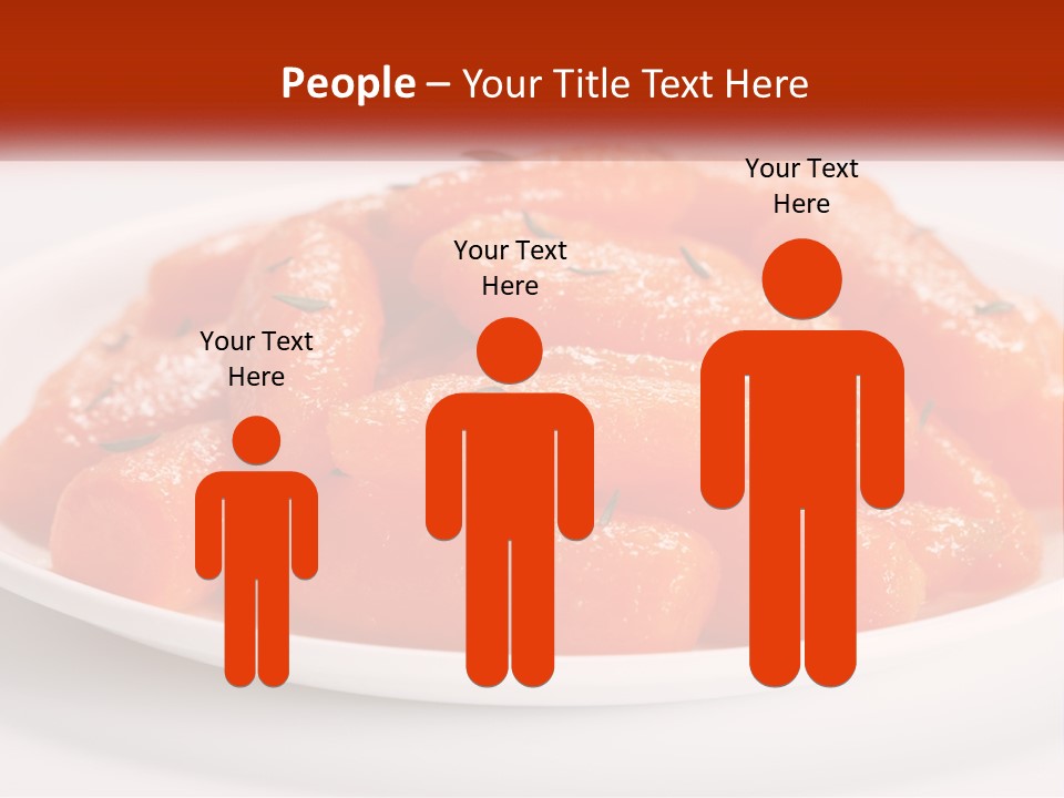 A Plate Full Of Carrots With Rosemary On Top PowerPoint Template