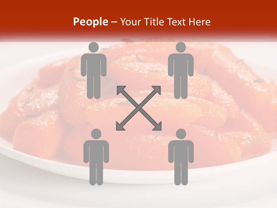 A Plate Full Of Carrots With Rosemary On Top PowerPoint Template