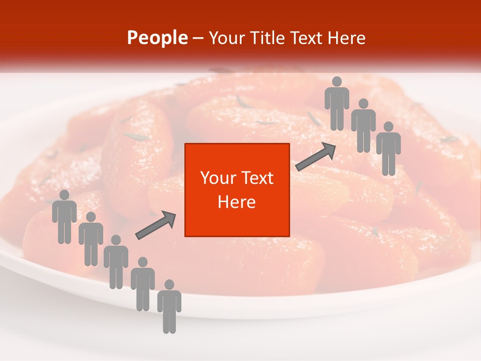 A Plate Full Of Carrots With Rosemary On Top PowerPoint Template