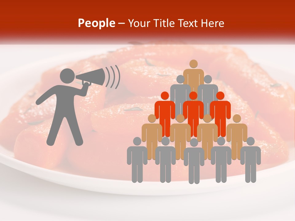 A Plate Full Of Carrots With Rosemary On Top PowerPoint Template