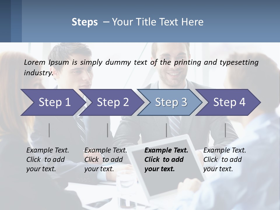 A Group Of Business People Sitting Around A Table PowerPoint Template