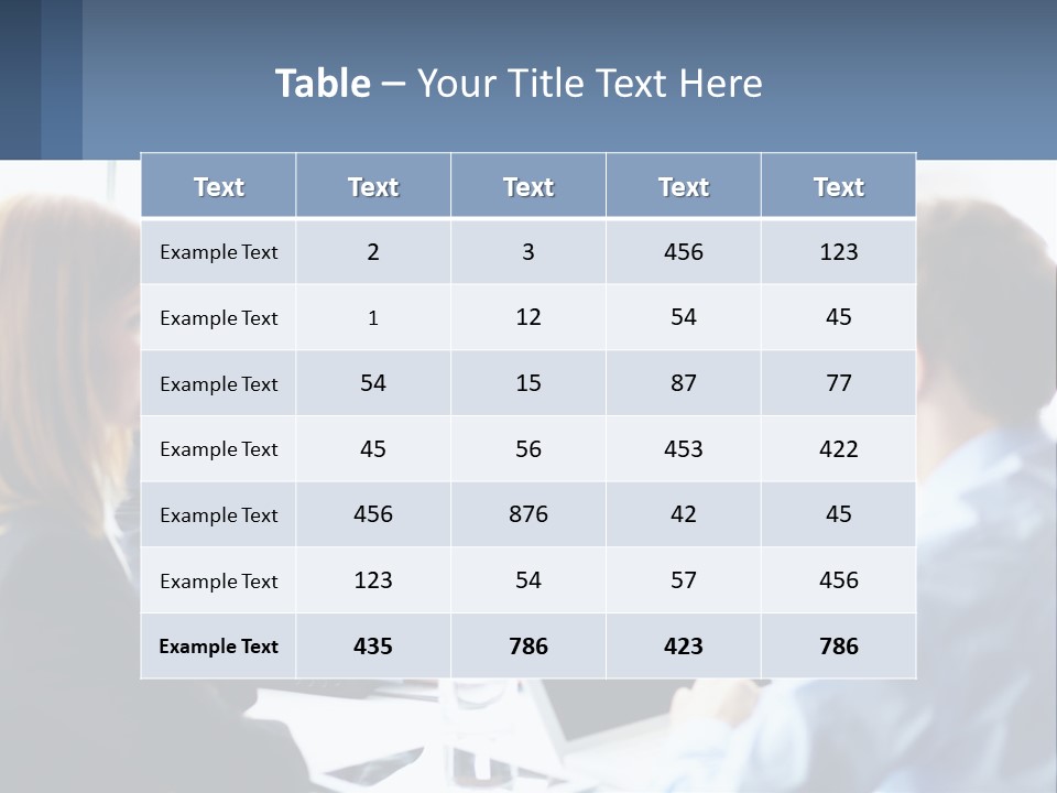 A Group Of Business People Sitting Around A Table PowerPoint Template