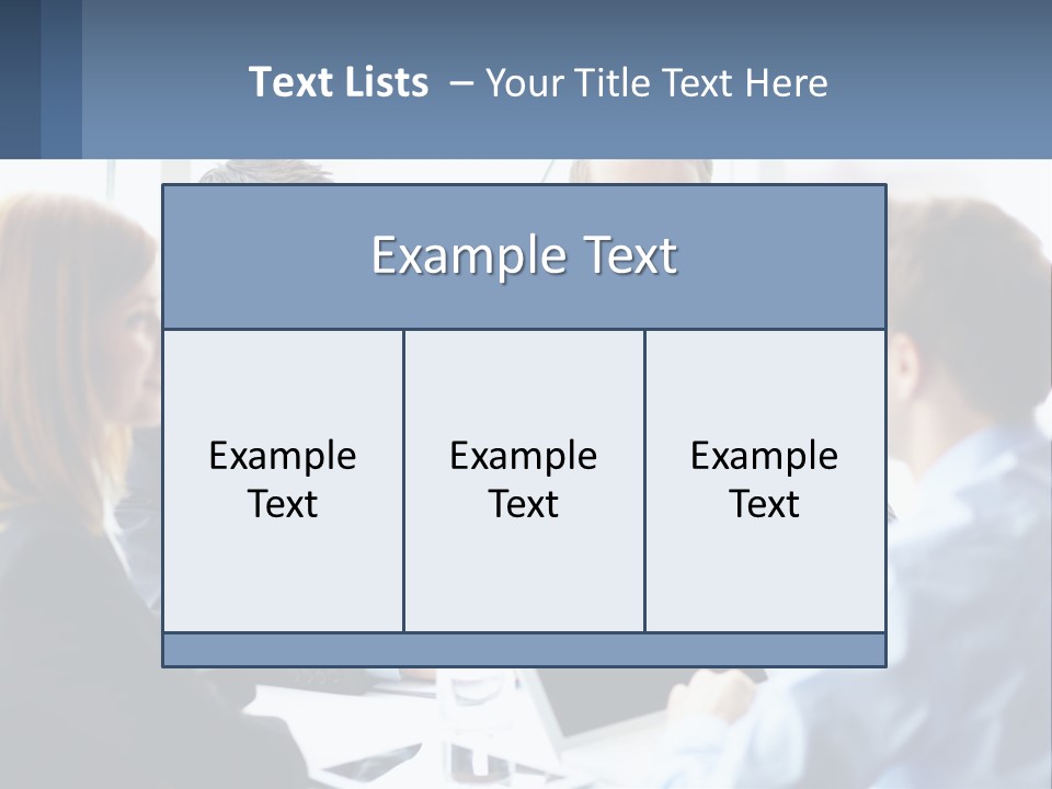 A Group Of Business People Sitting Around A Table PowerPoint Template