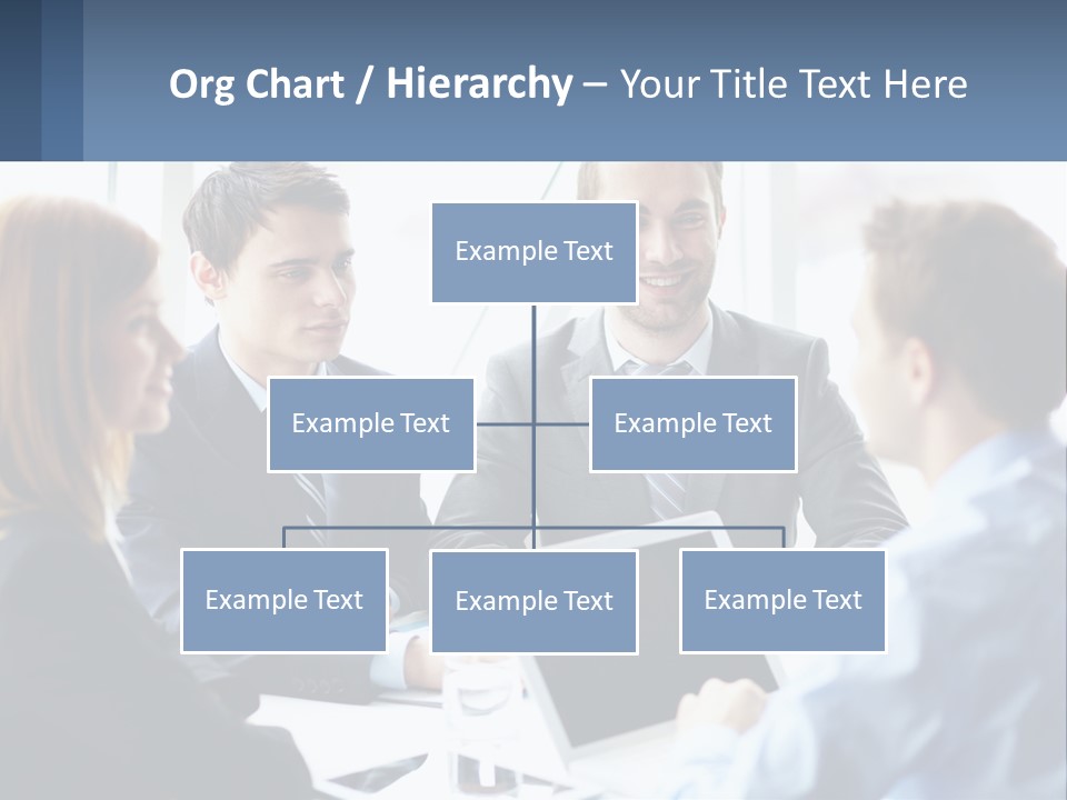 A Group Of Business People Sitting Around A Table PowerPoint Template