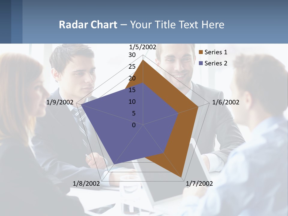 A Group Of Business People Sitting Around A Table PowerPoint Template