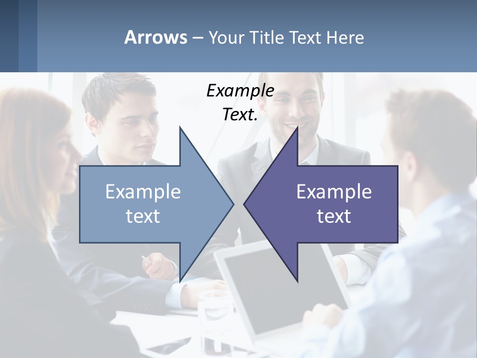 A Group Of Business People Sitting Around A Table PowerPoint Template