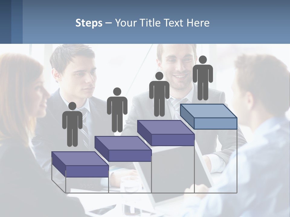 A Group Of Business People Sitting Around A Table PowerPoint Template