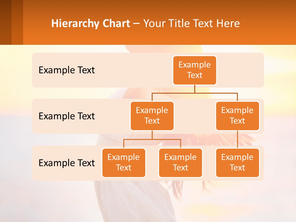 A Woman Standing On The Beach With Her Arms Outstretched PowerPoint Template