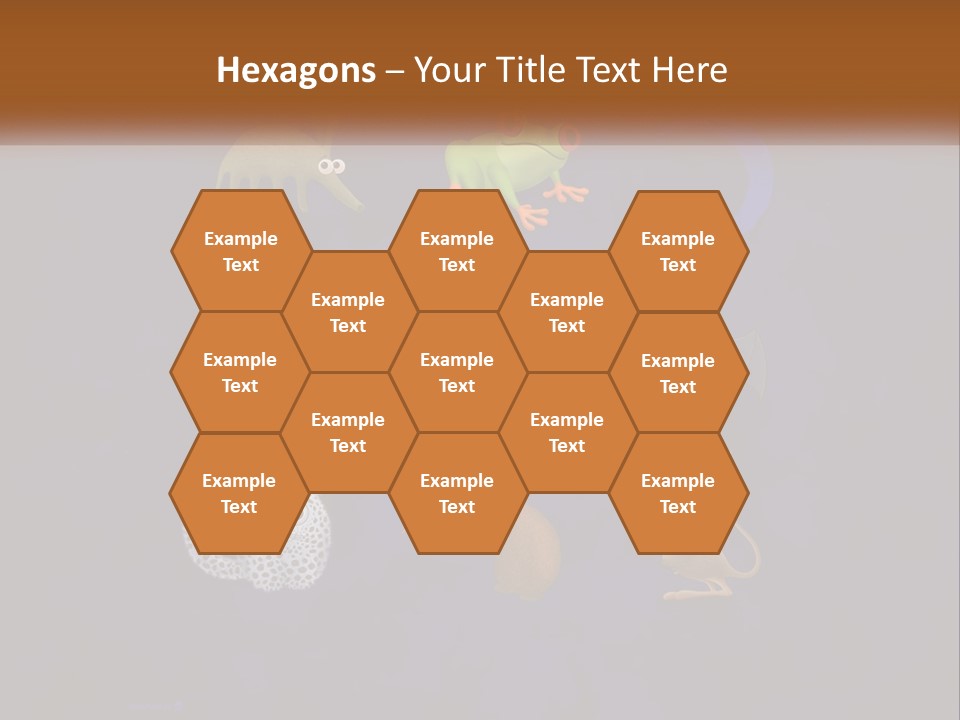 A Group Of Different Types Of Animals On A Blue Background PowerPoint Template