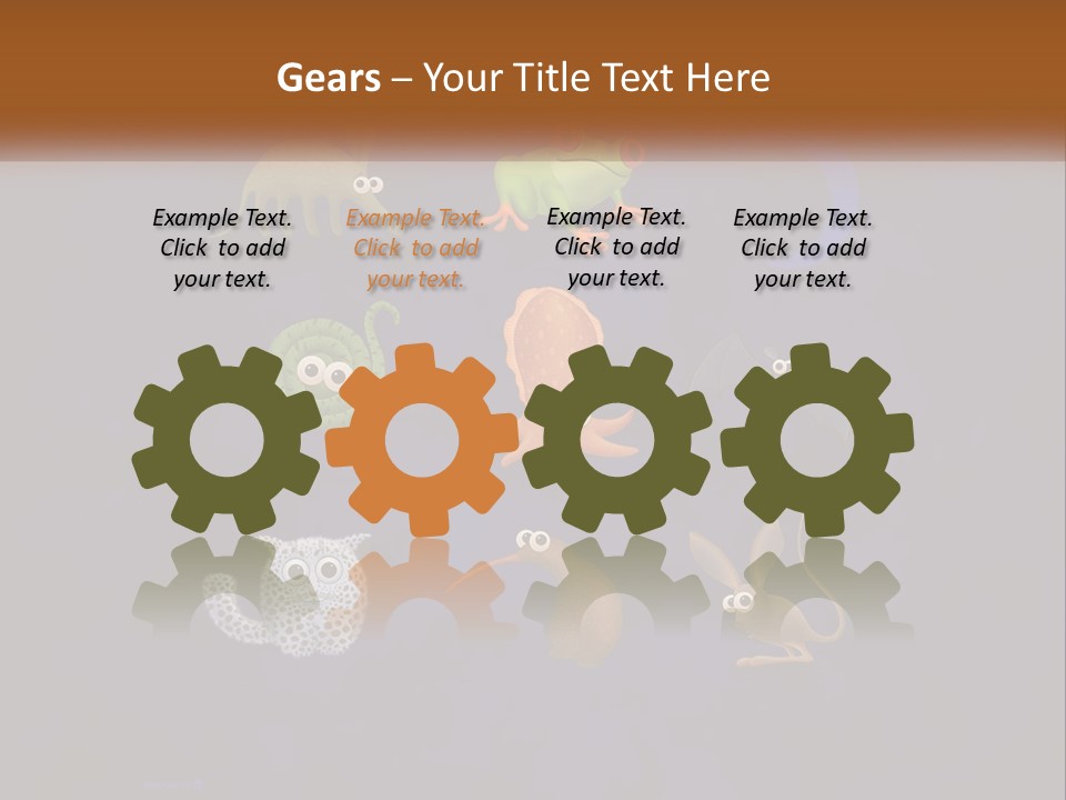 A Group Of Different Types Of Animals On A Blue Background PowerPoint Template
