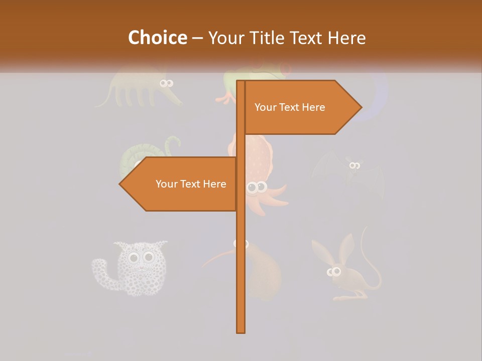 A Group Of Different Types Of Animals On A Blue Background PowerPoint Template