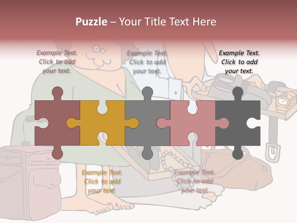 A Man And A Woman Are Talking To Each Other PowerPoint Template