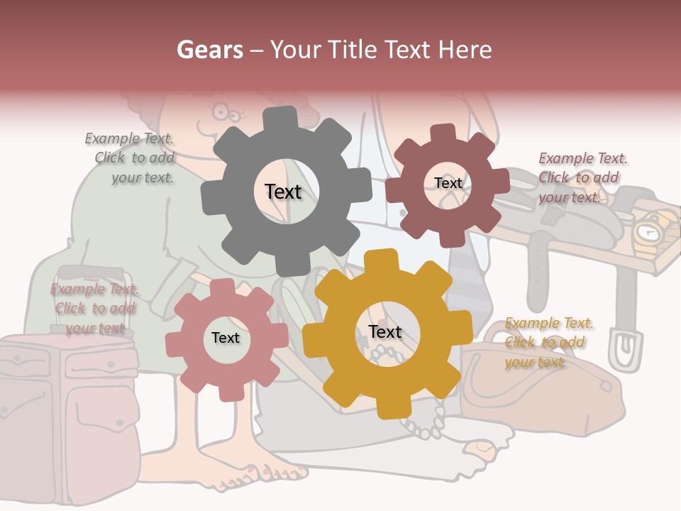 A Man And A Woman Are Talking To Each Other PowerPoint Template