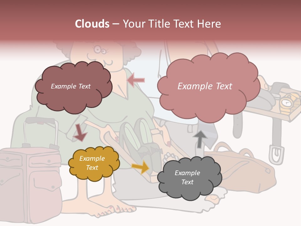 A Man And A Woman Are Talking To Each Other PowerPoint Template