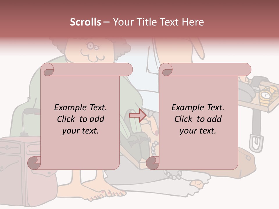 A Man And A Woman Are Talking To Each Other PowerPoint Template