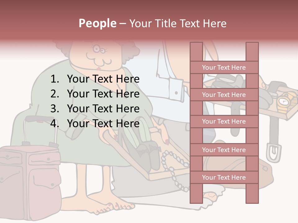 A Man And A Woman Are Talking To Each Other PowerPoint Template