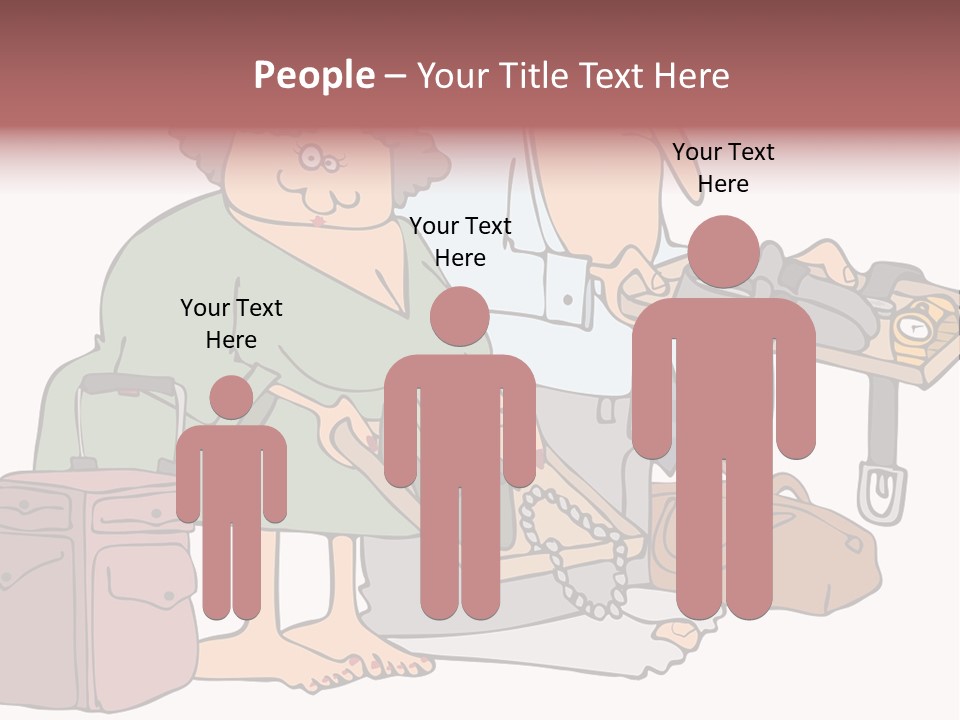 A Man And A Woman Are Talking To Each Other PowerPoint Template