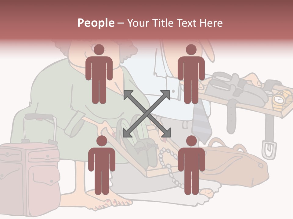 A Man And A Woman Are Talking To Each Other PowerPoint Template