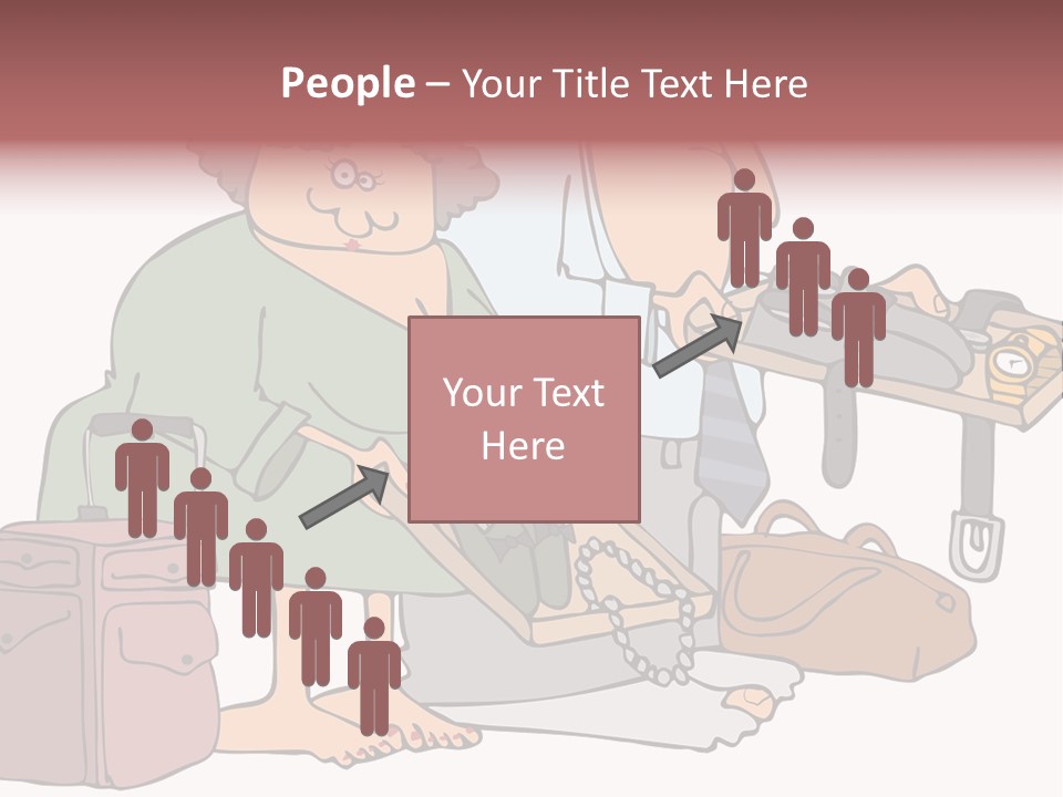 A Man And A Woman Are Talking To Each Other PowerPoint Template