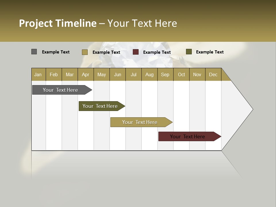 A Gold Ring With A White Diamond On It PowerPoint Template